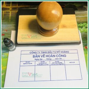 dấu hoàn công chấm mực