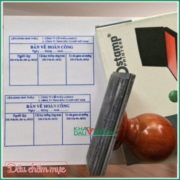 Dấu hoàn công chấm mực
