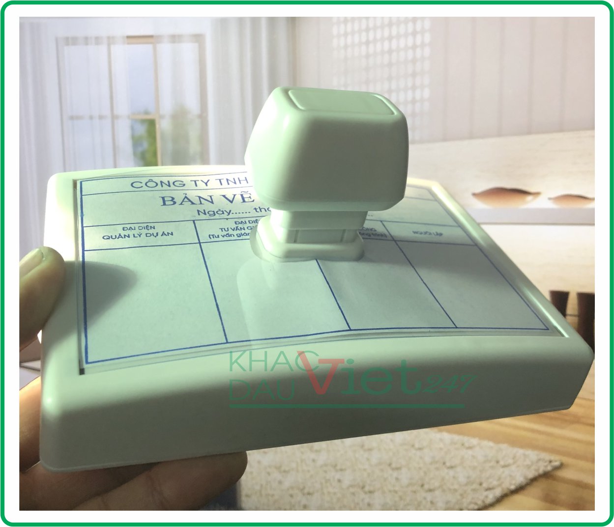 Dấu hoàn công liền mực