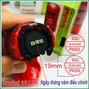 Dấu ngày tháng năm xoay có nội dung