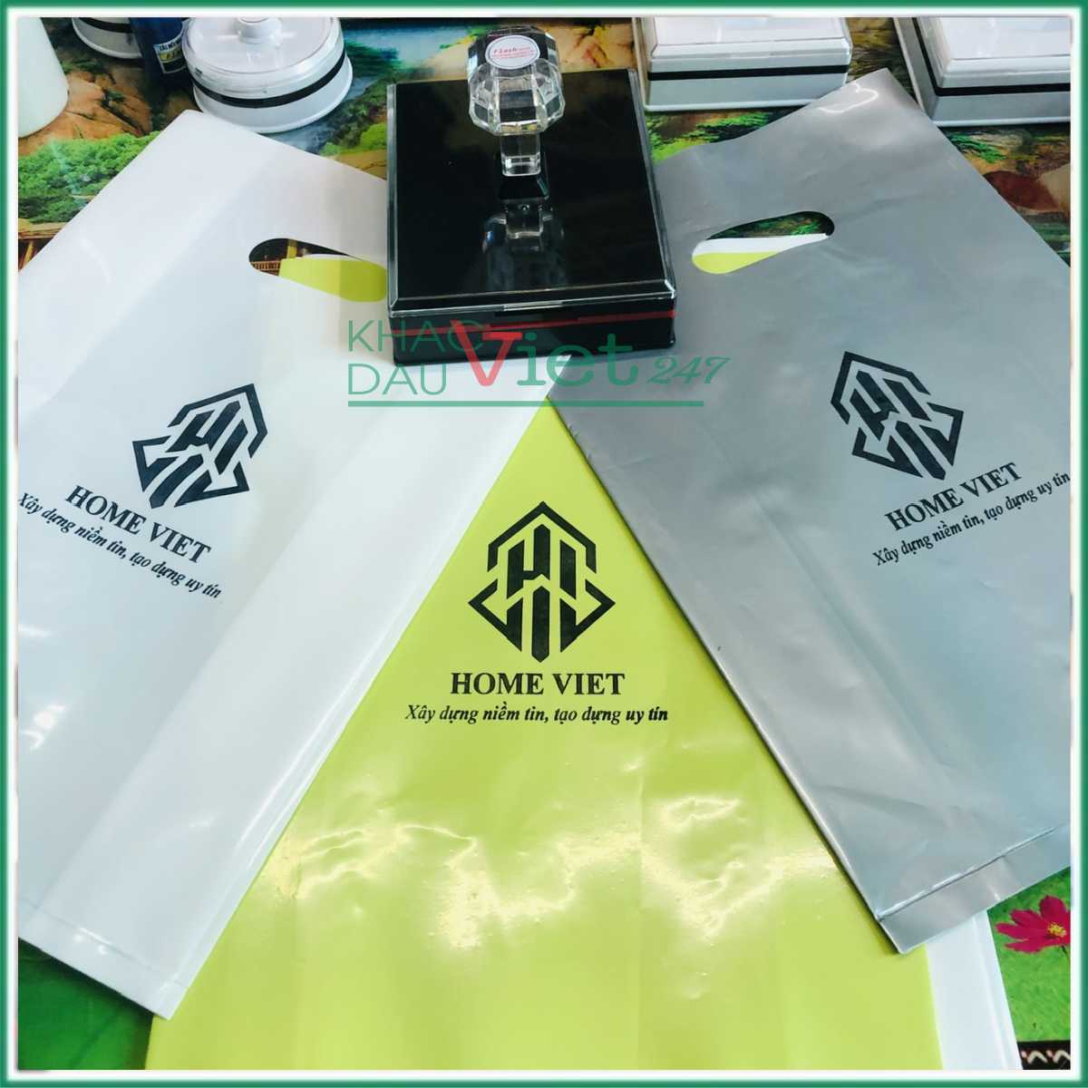 con dấu in logo bao bì túi nilon