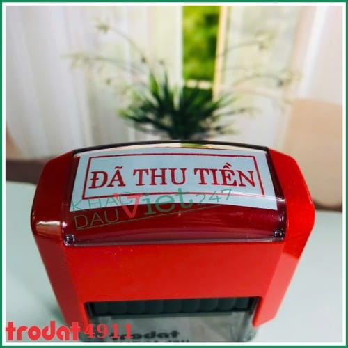 Con dấu đã thu tiền