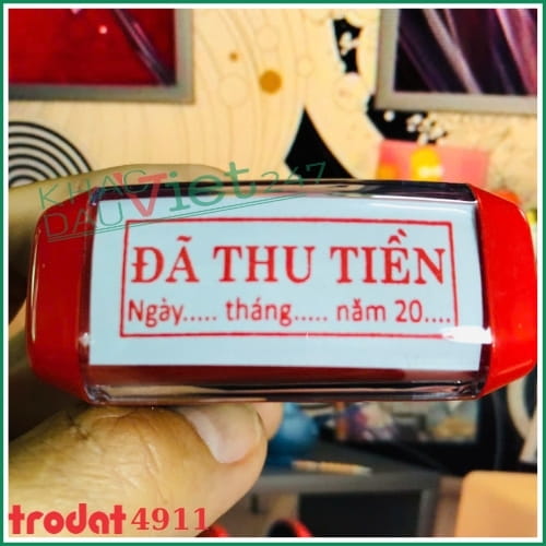 Con dấu đã thu tiền