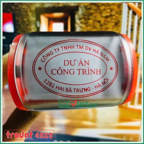 Con dấu oval dự án công trình