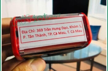 Khắc dấu địa chỉ công ty, shop, cửa hàng lấy liền