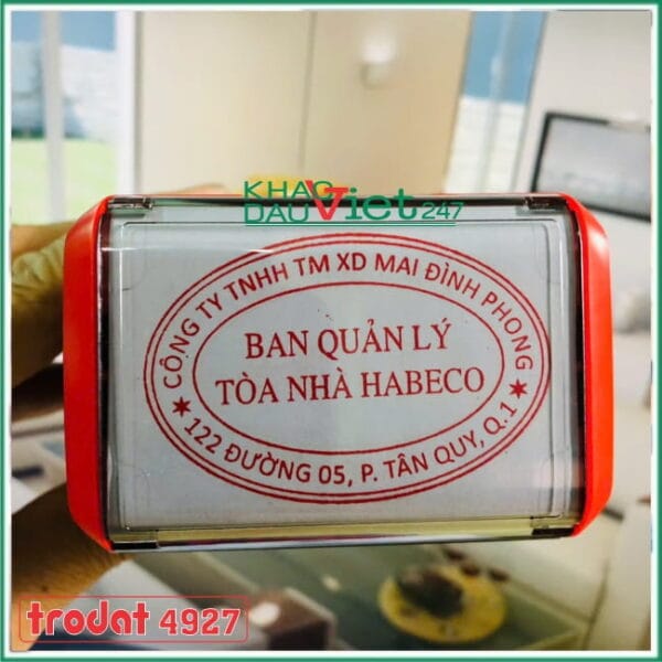 Dấu ovan ban quản lý dự án
