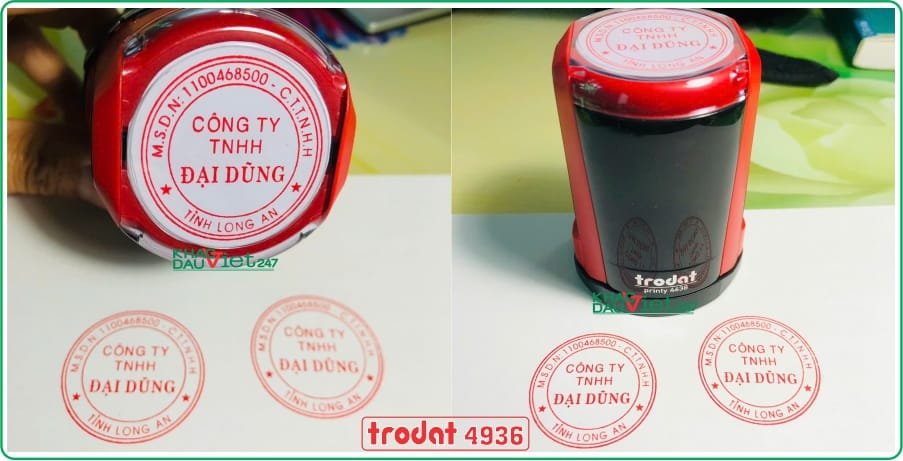 Con dấu tròn Trodat 4638 6 Con dấu tròn Trodat 4638